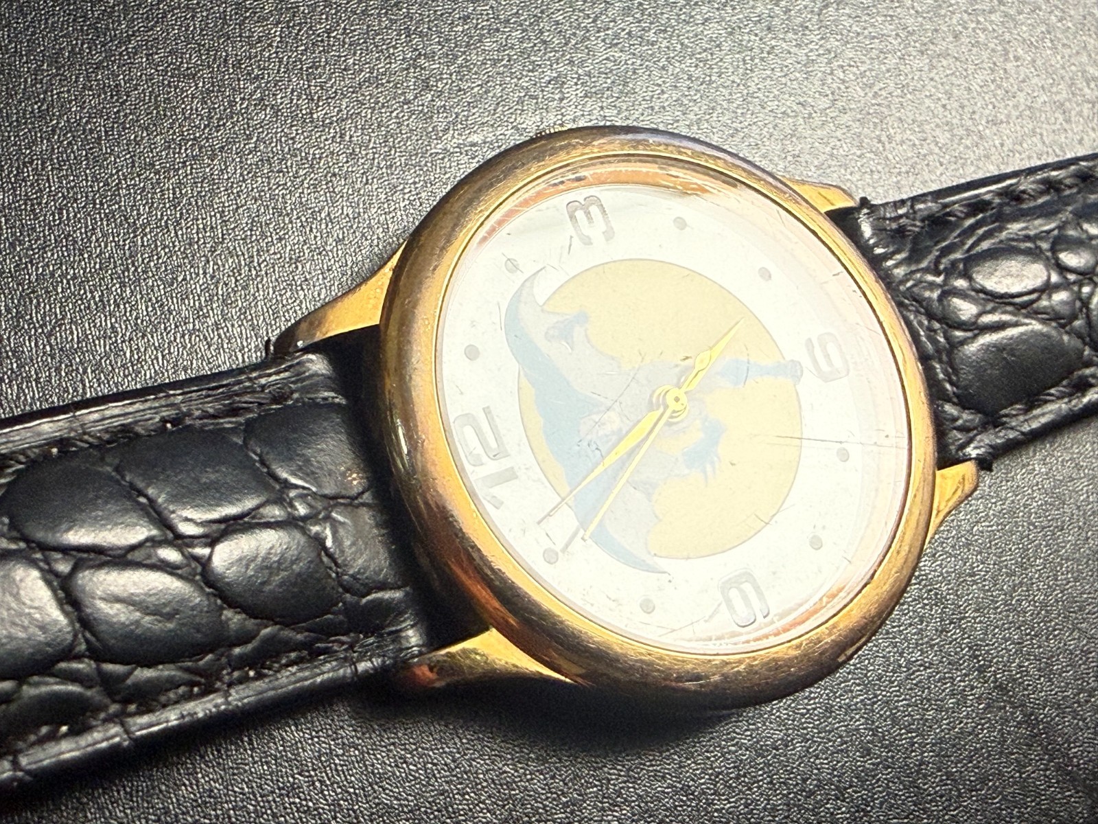 Vintage 1989 Fossil Batman Watch BA-6305 DC Comics RUNNING – New Strap
