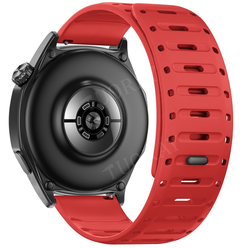 22mm Magnetic Silicone Watch Strap Band For Amazfit GTR 4 3 47mm Bip 6 Bracelet