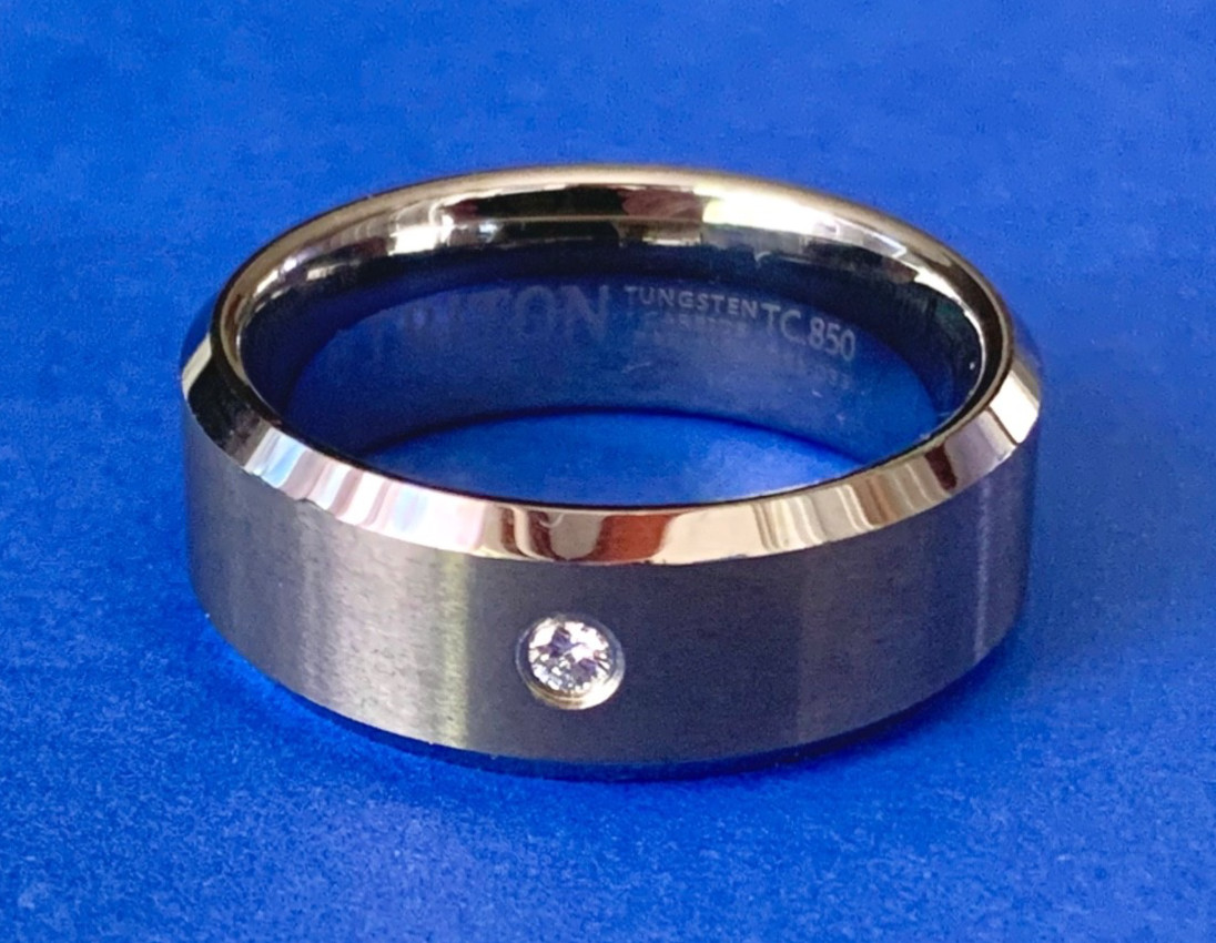 TRITON Tungsten Carbide & Diamond Men’s Ring