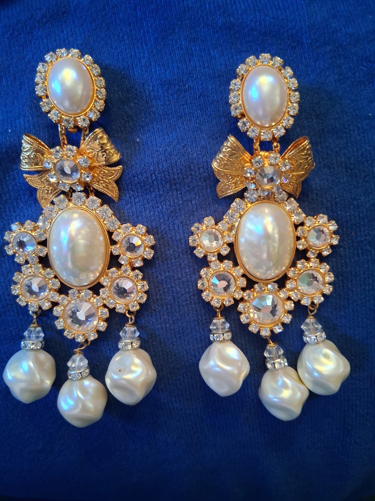 Magnificent Pr. VRBA ” Pearl / Diamond” Earrings