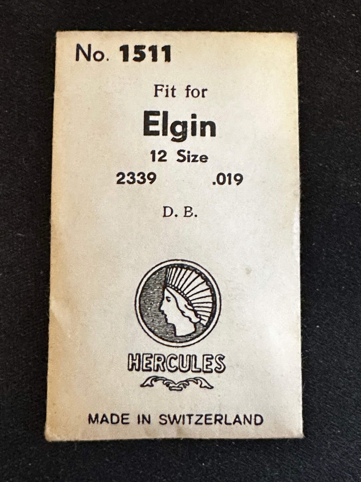 Hercules Mainspring #1511 for Elgin 12s No. 2339 – Steel