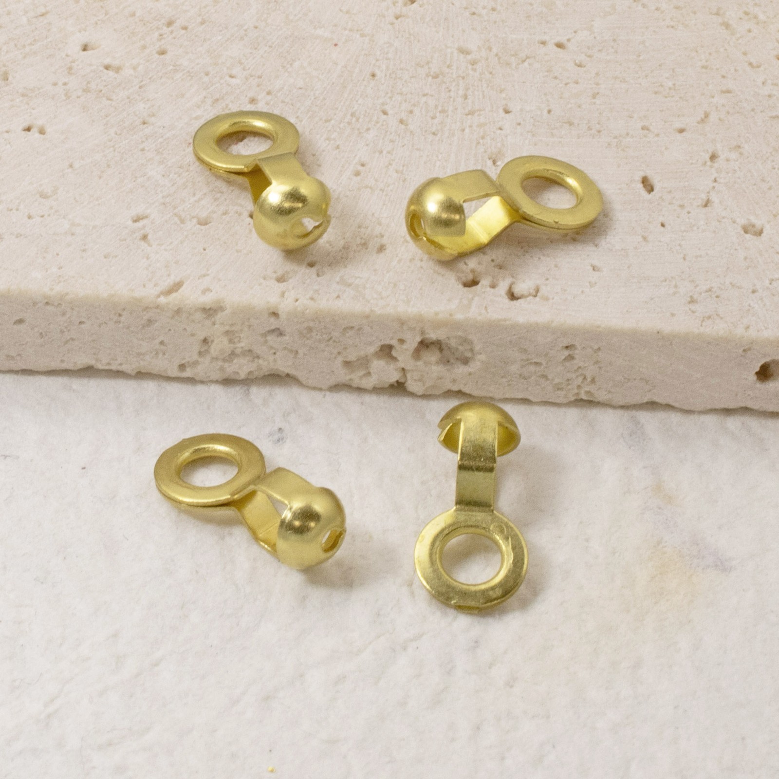 Brass Ball Chain #6 Lamp/Fan Pull Loop Connectors, “A” Coupling 50/Pkg