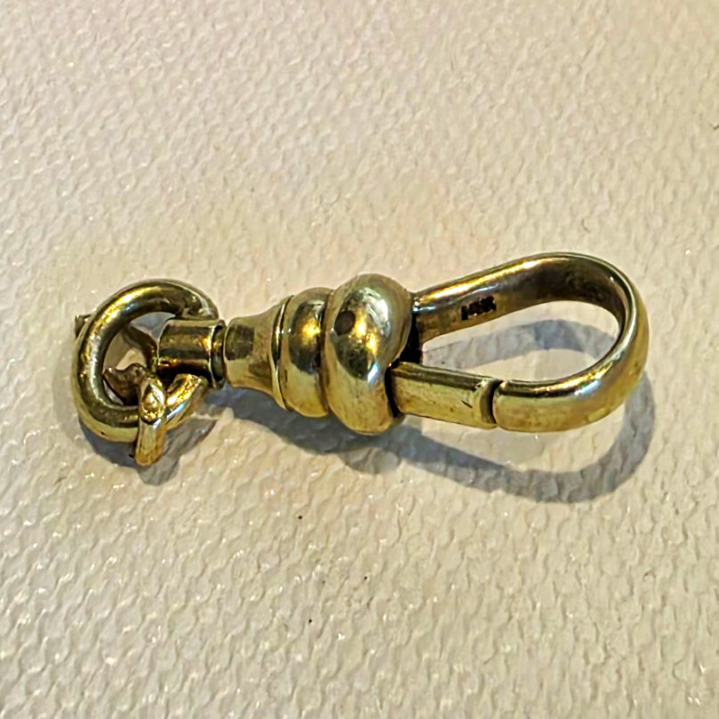14K Dog Clip. Swivels . HARD TO FIND