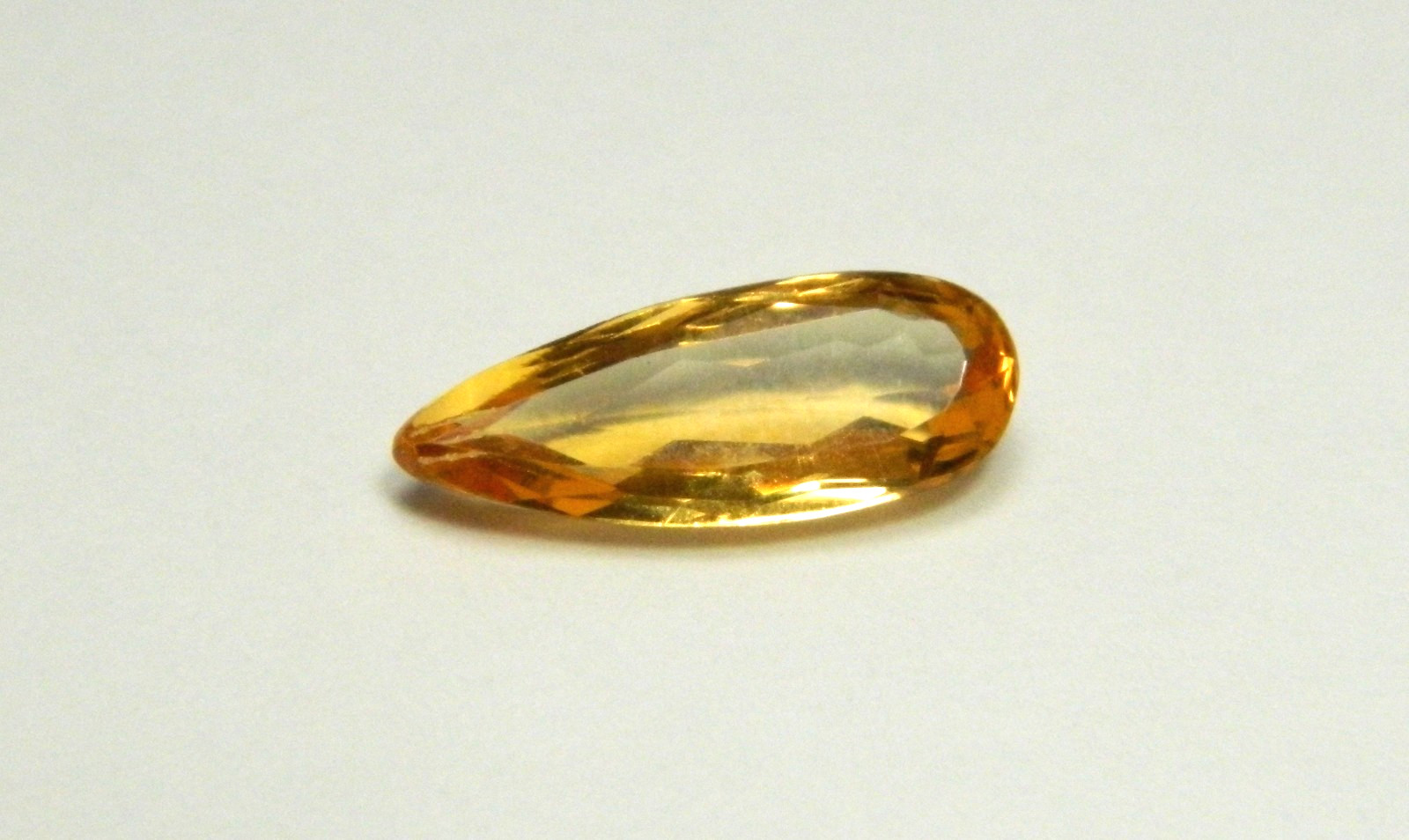 Imperial Topaz 1.91 Ct Clarity IF Pear Cut Natural Golden Brazil I190