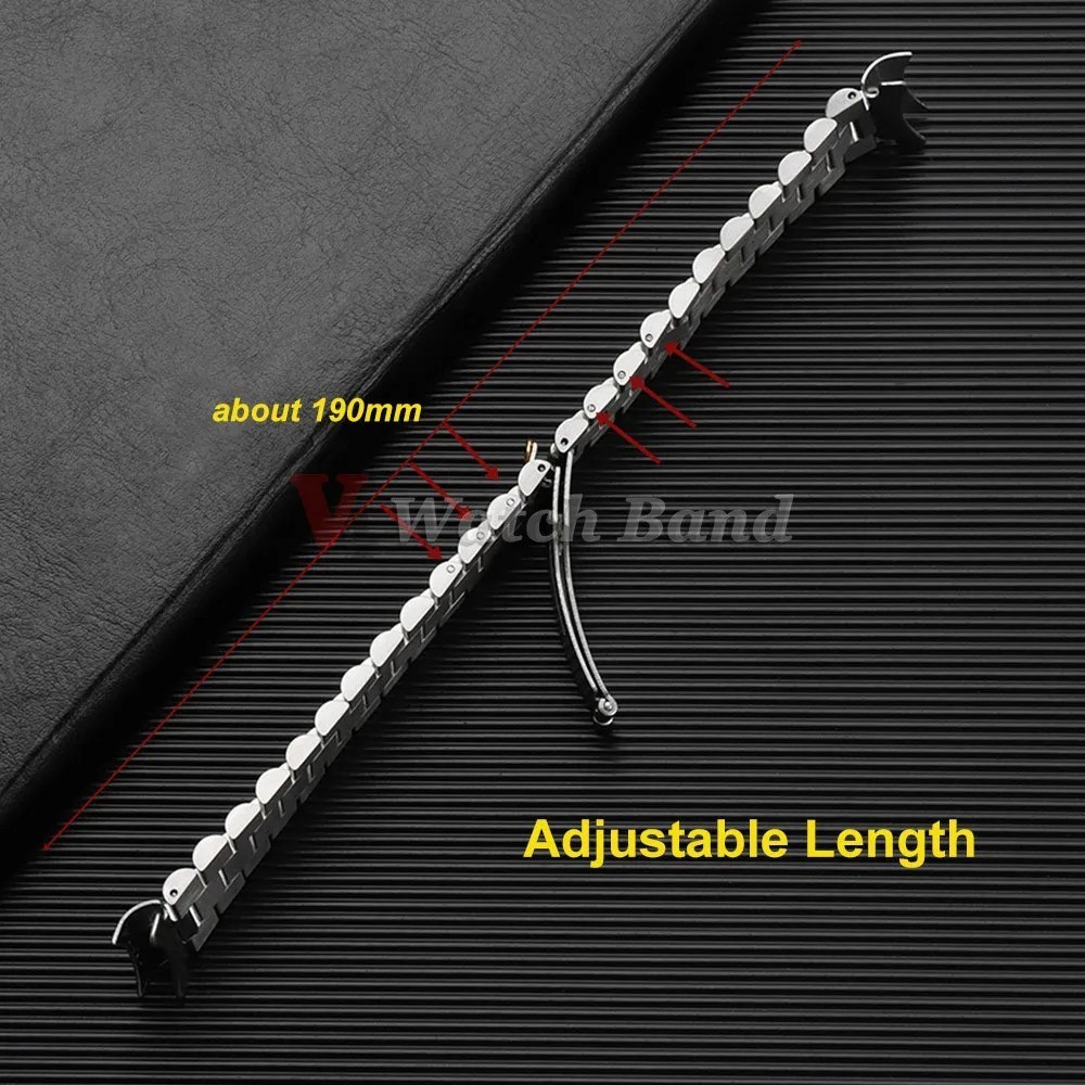 Watch Strap for Rolex for Oyster Perpetual 20mm Curved Stainless