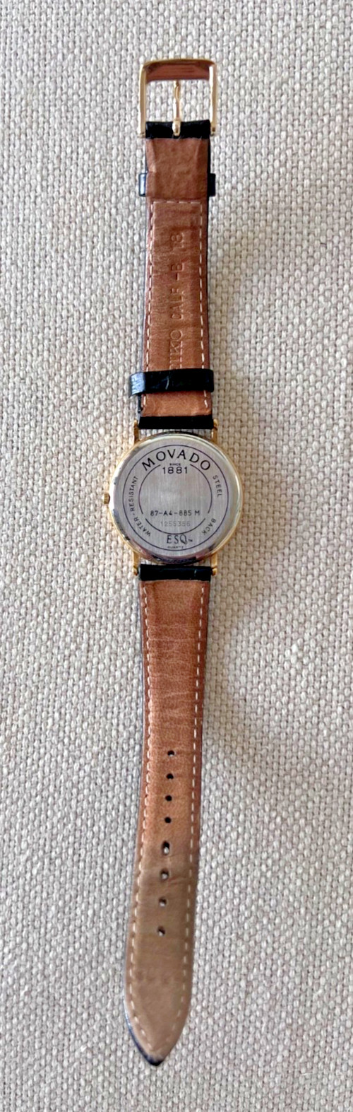 Movado Museum 87-A4-885M Working New Battery