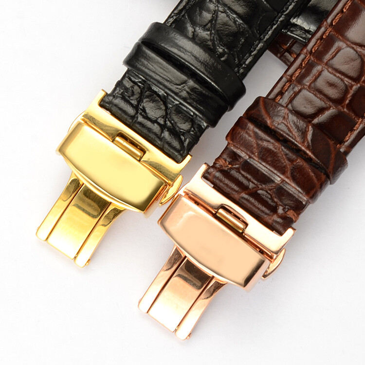 18-24mm Genuine Leather ALLIGATOR Embossed Watch Strap Band For BREITLING