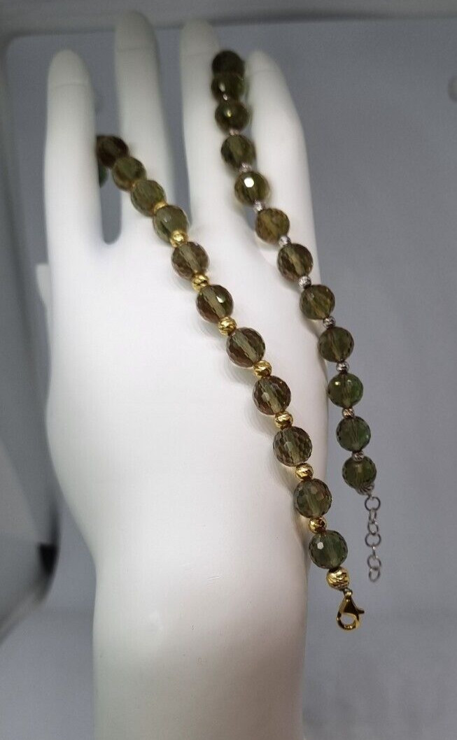 Color Change Bead Zultanite Bracelet 925K 0 Real Silver Women Party Gift