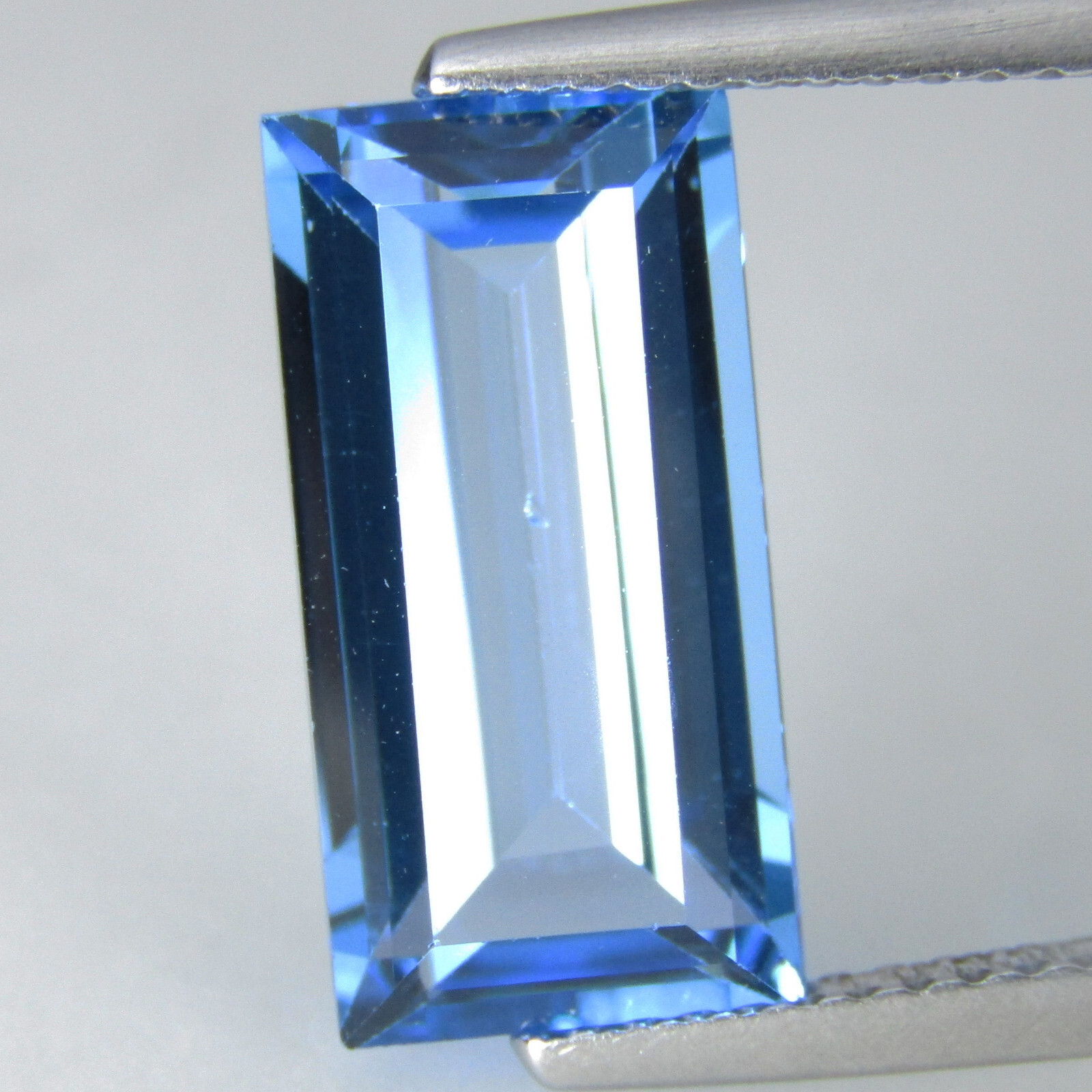 5.15Cts Ravishing Natural Blue Color Swiss Topaz Baguette Cut Loose Gem