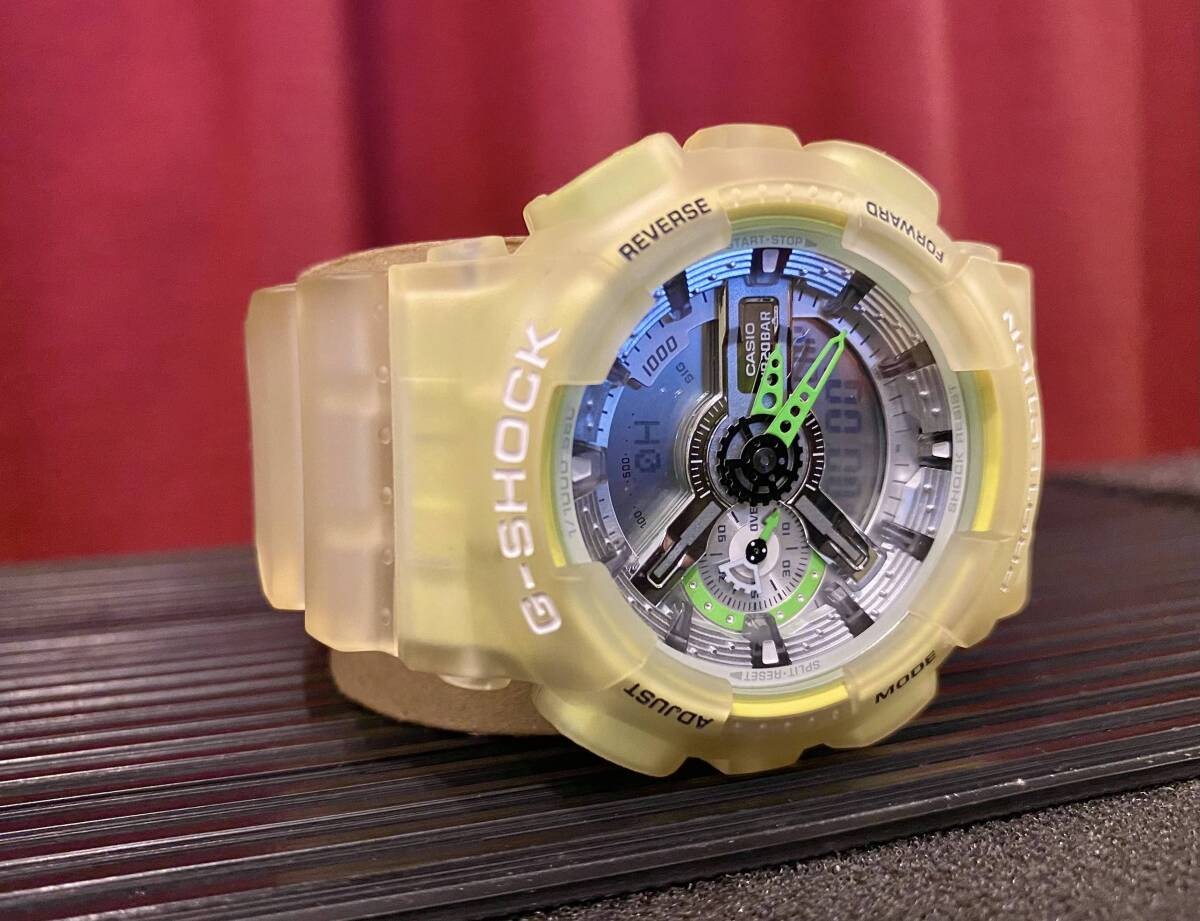 () CASIO G SHOCK GA 110LS Skeleton Yellow 2020 MODEL G Shock Quartz CASIO