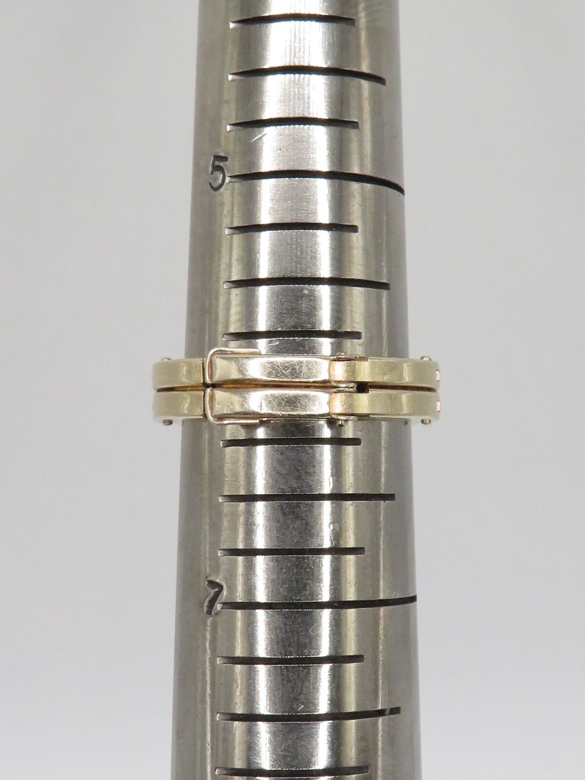FINGER FIT 14k YELLOW GOLD EUROPEAN CUT DIAMOND RING w 12 ACCENT DIAMONDS SZ 6*