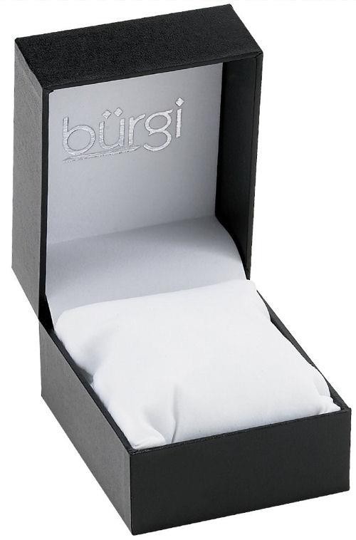 Burgi BUR104RD Diamond Markers Crystal Bezel Red Satin Strap Rose Womens Watch