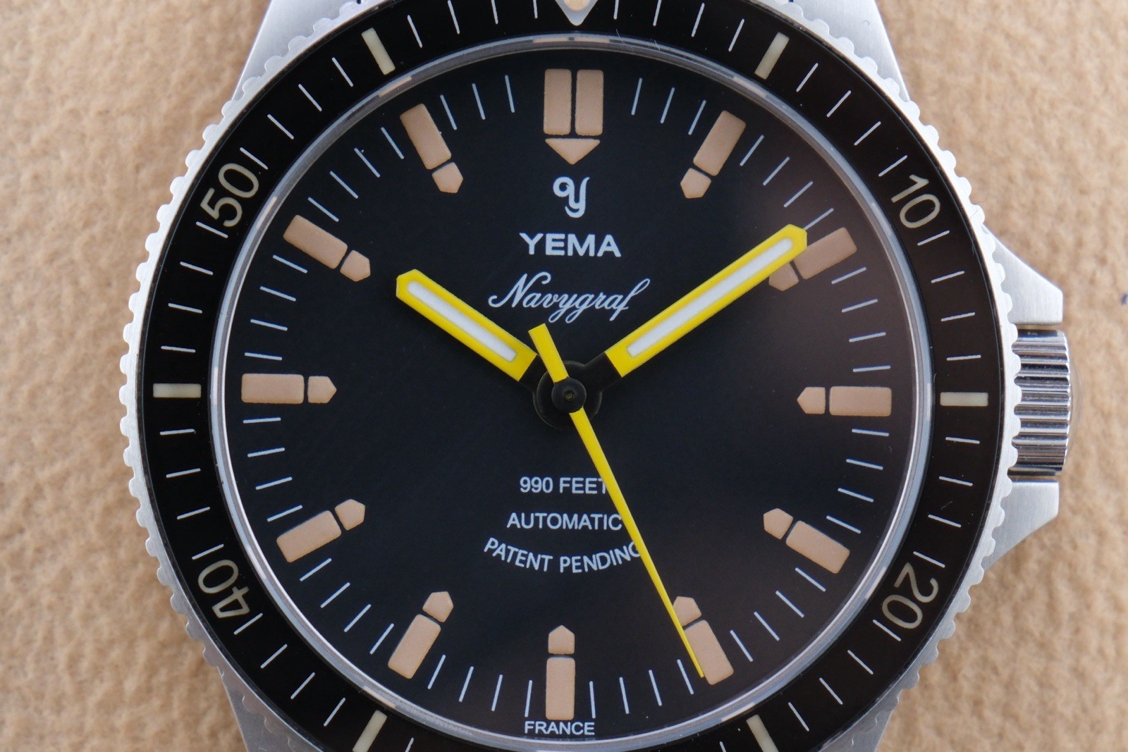 Yema Navygraf Heritage YNAV2019-AMS 300m Diver.No Date. Full Set Clean 7.5” 2022
