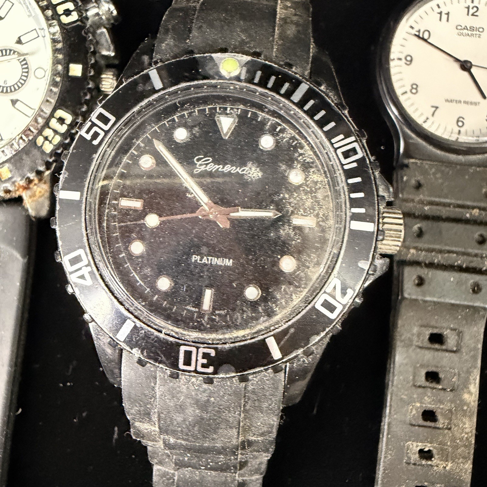 Vintage Watch Lot Timex Ironman Swatch Casio Battery Repair 592g