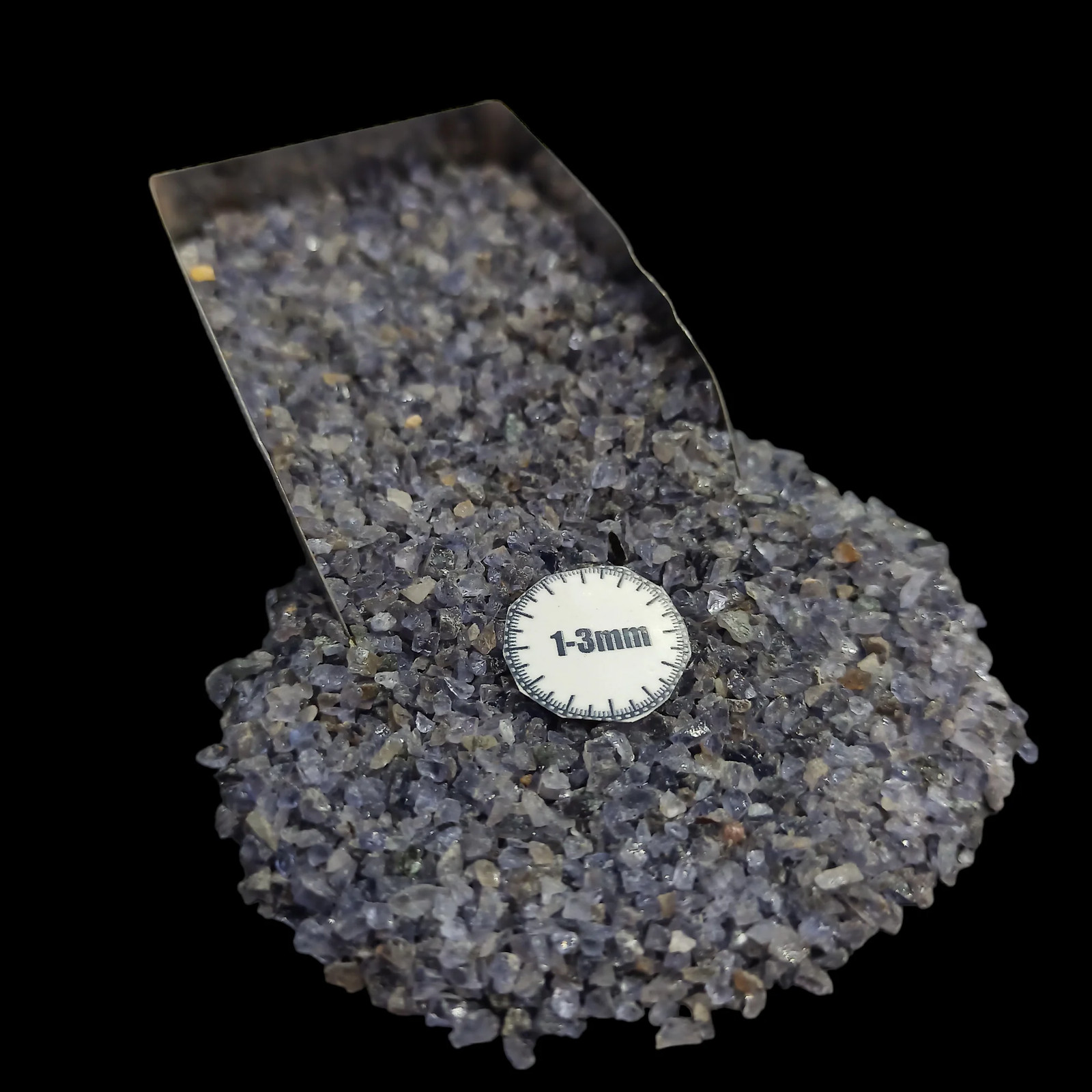 Iolite 1-3mm Gemstone Granules for Craft Bottles Inlay
