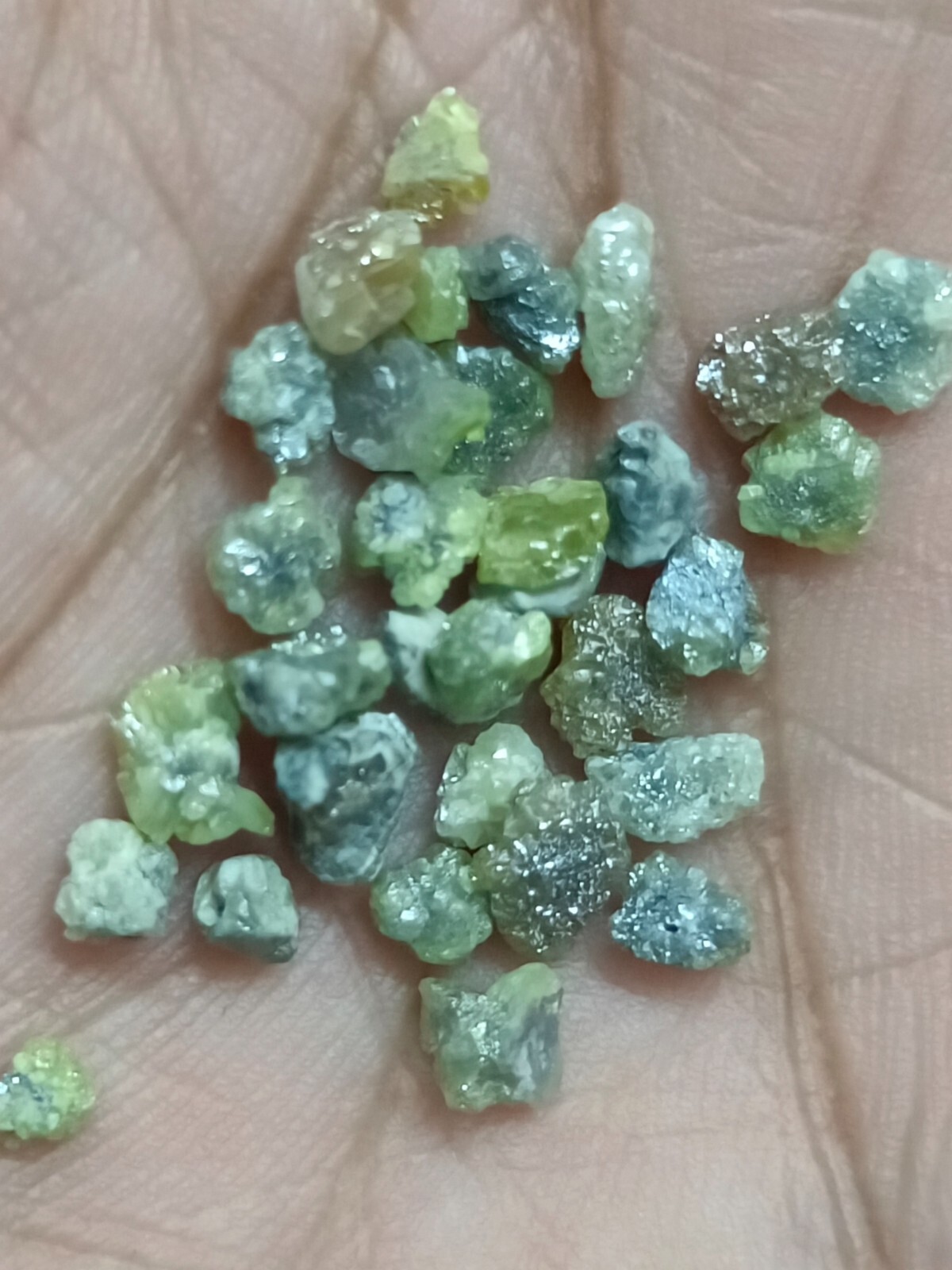 20.00 Ct Natural Rough Diamonds Lot 3–4 mm Raw Loose African Earth Mined Mineral