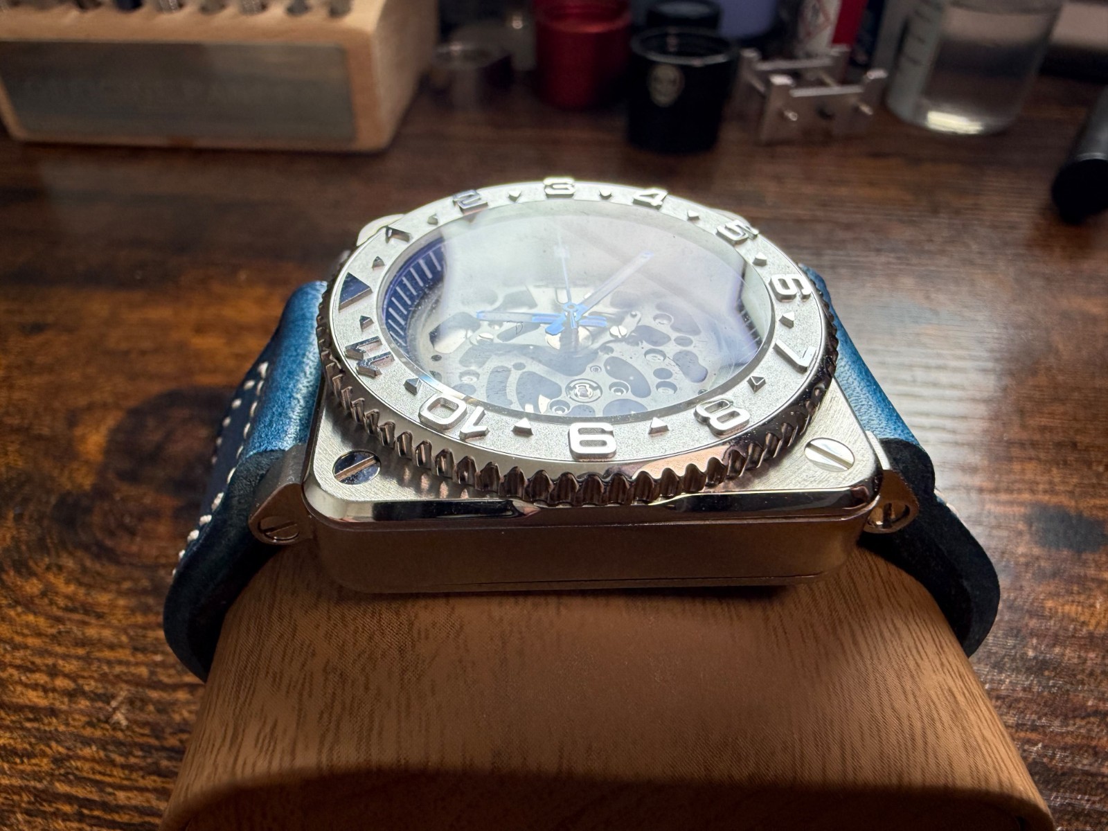 Bespoke Skeleton mod Automatic Watch powered by nh72 movement