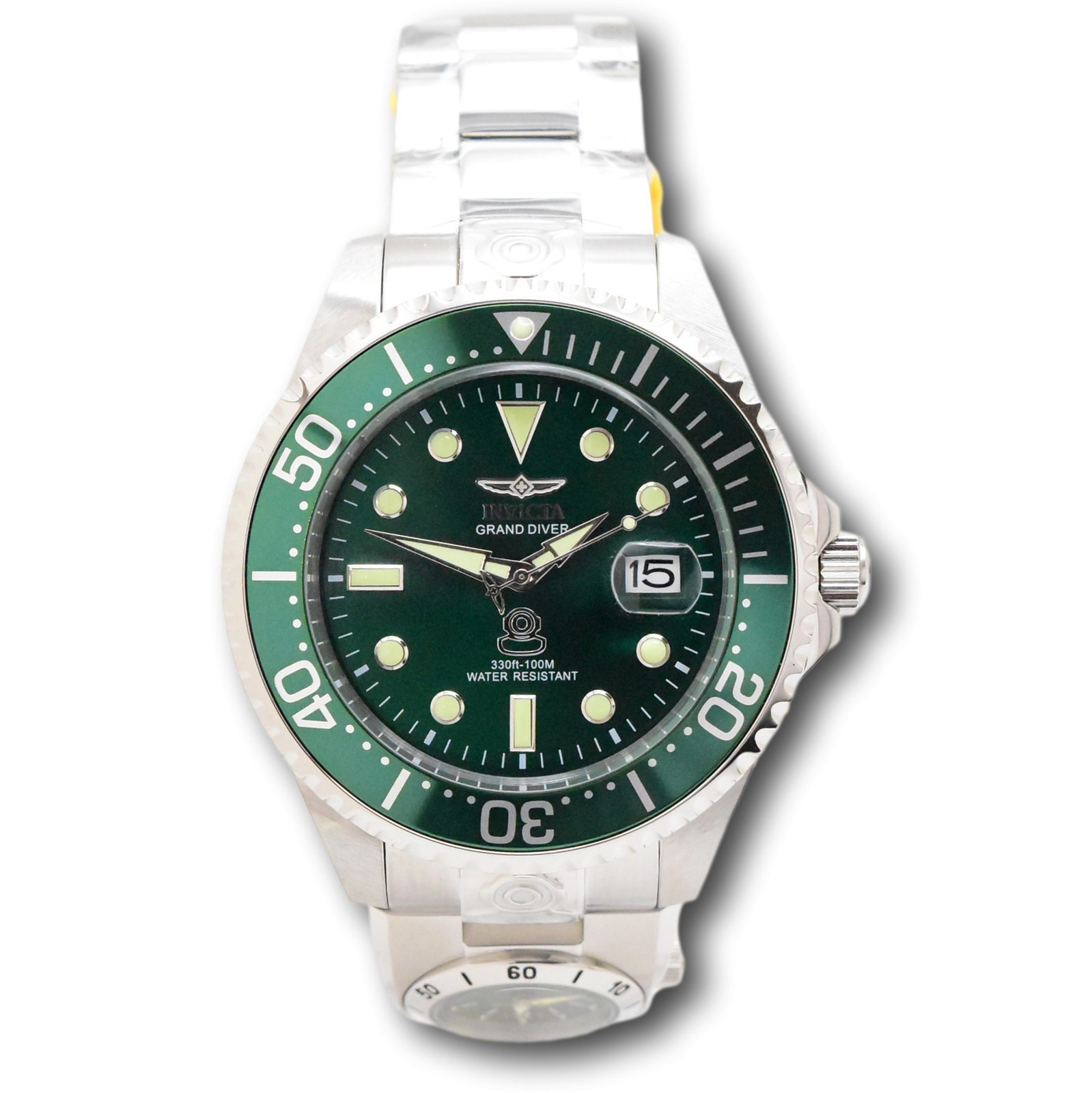 Invicta Emerald Royale – 47mm Grand Diver Automatic Dual Time Watch 45811