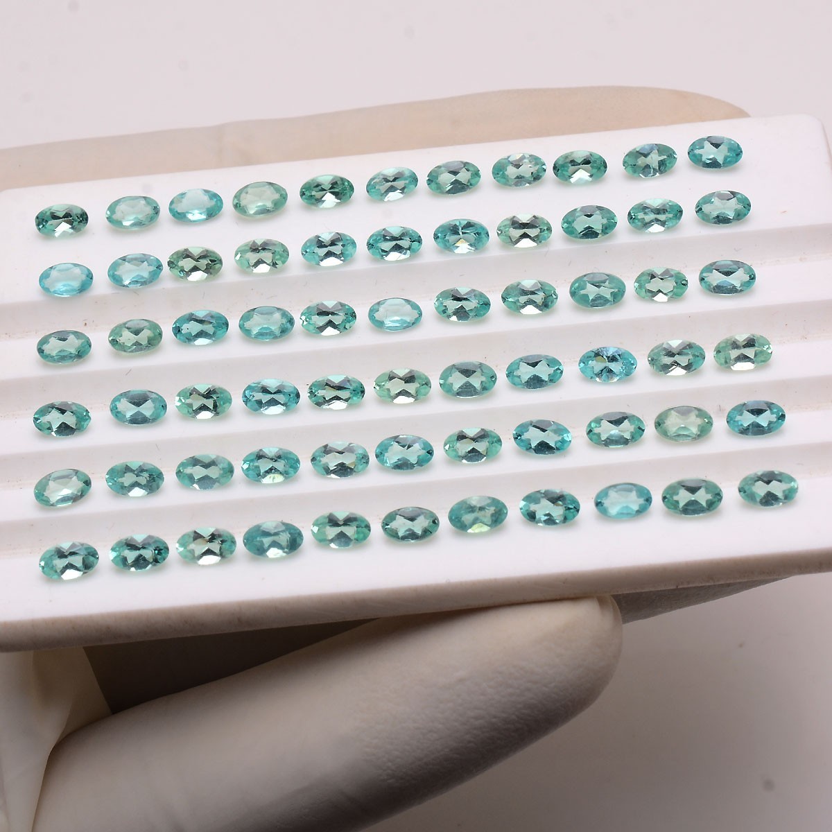 35 Pcs Natural Apatite Neon Green 5mmx3mm Oval Cut Untreated Stunning Gemstones