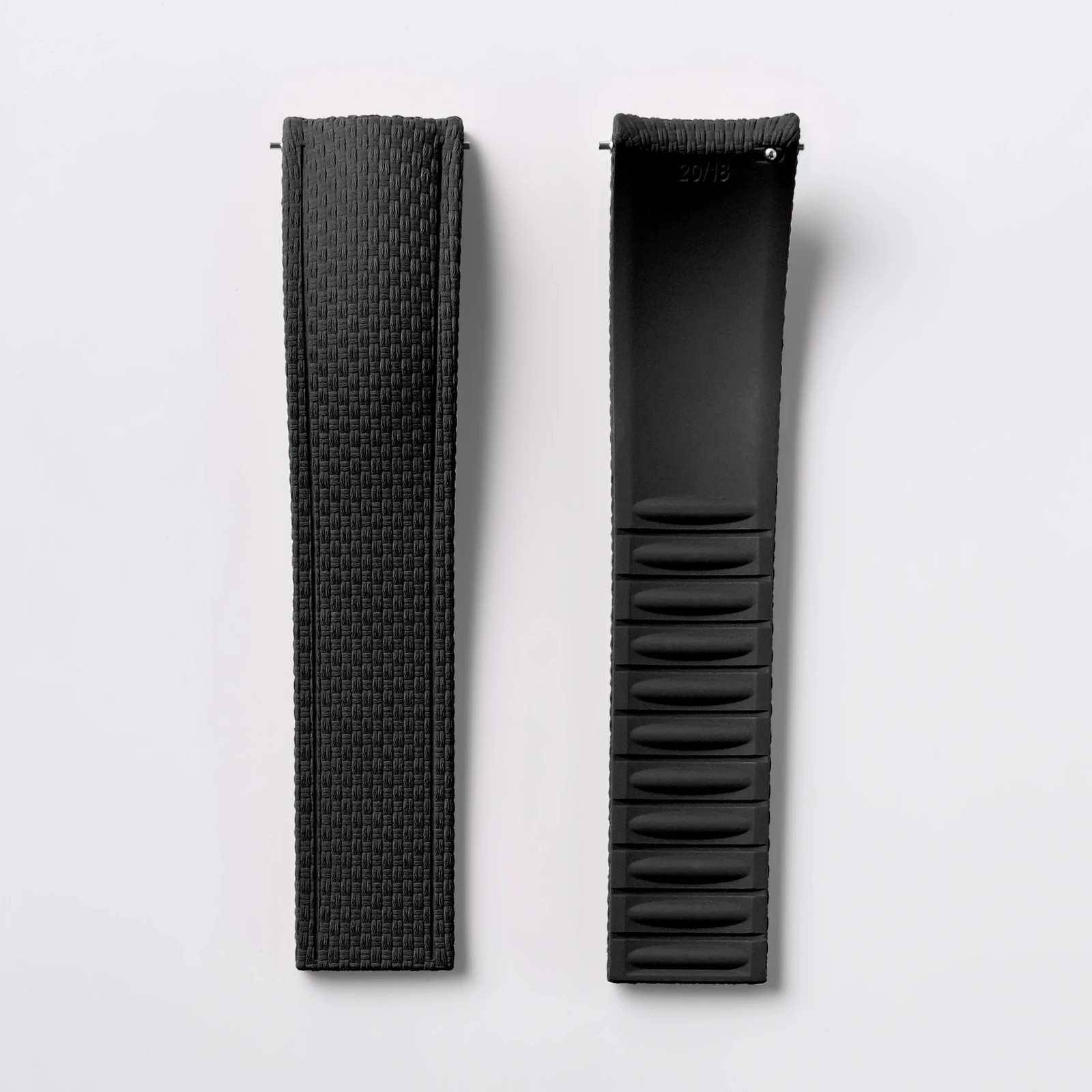 LATEST STYLE CTS FKM Rubber Strap 18/19/20/21/22/24Mm Curved End Snap Deployant