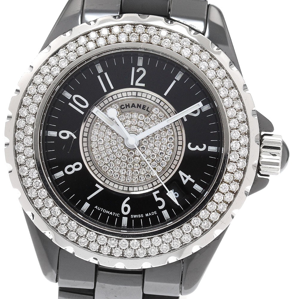 CHANEL J12 H1709 Black ceramic center diamond black Dial Automatic Men’s_930084