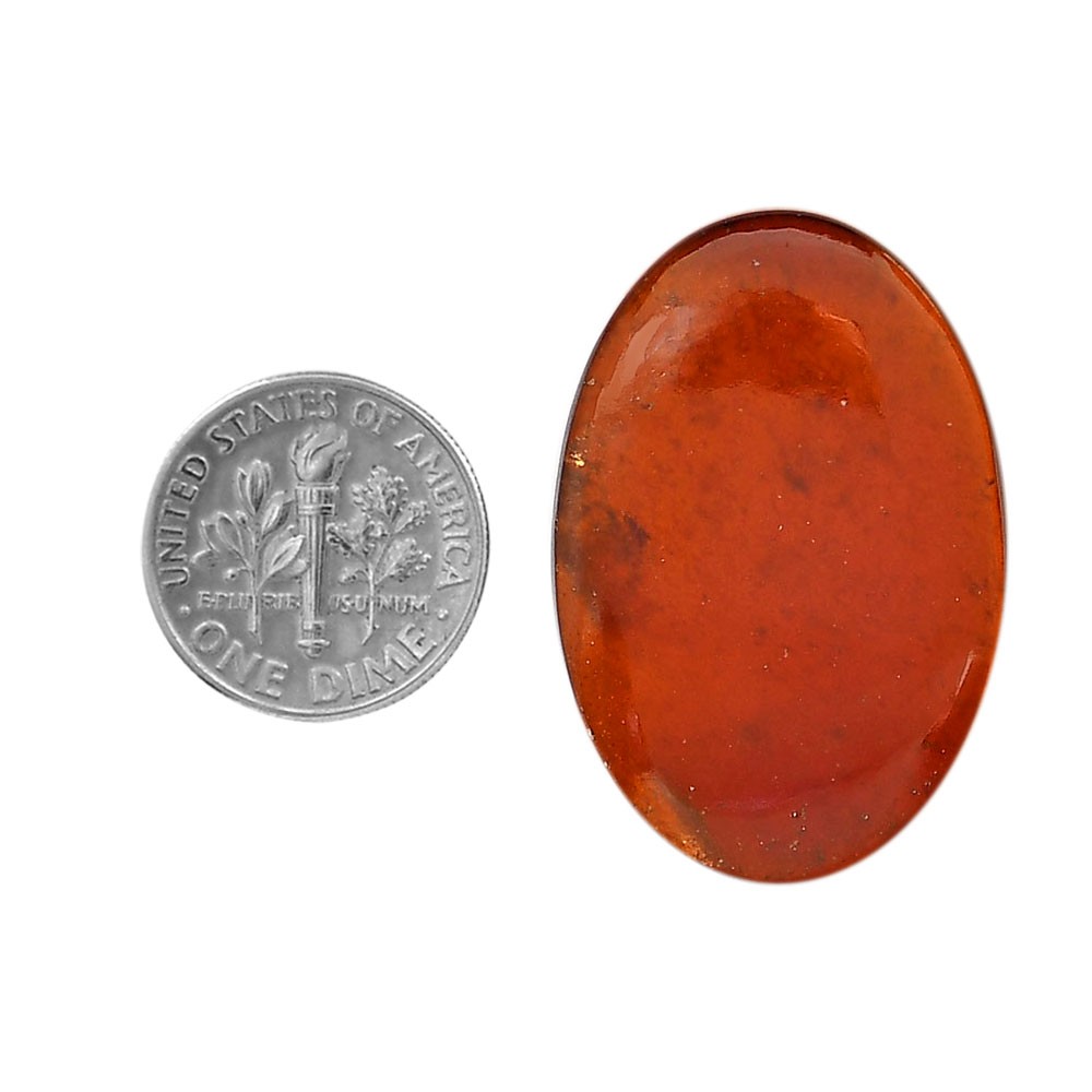 Natural Hessonite Garnet 22.4×33.75x5mm Oval Shape Polished Gemstone LS112-06228