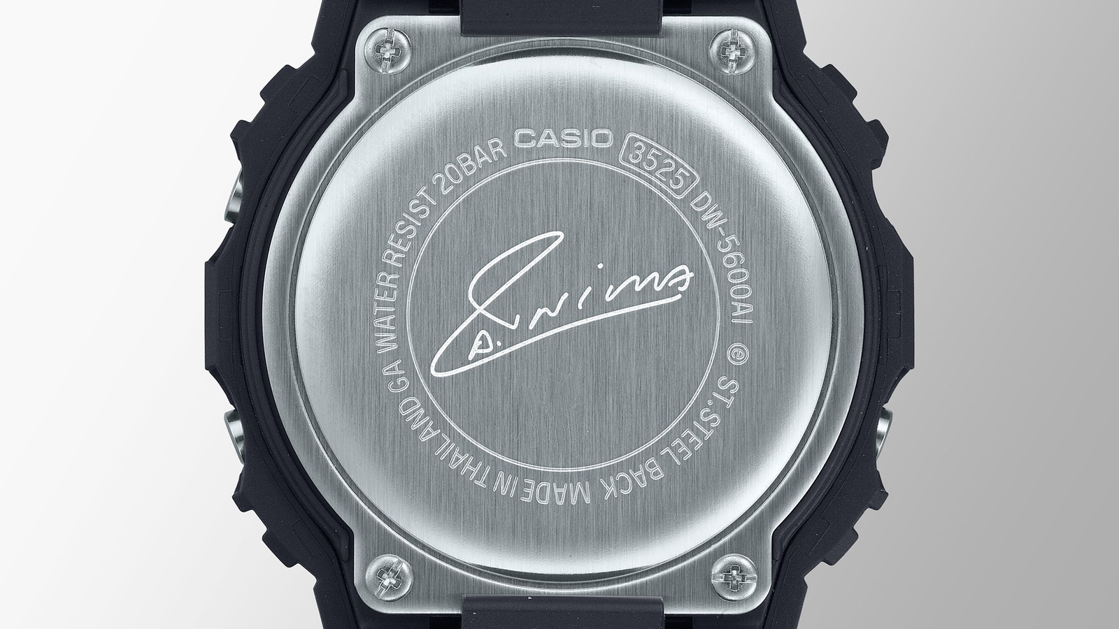 CASIO G-SHOCK DW-5600AI-1JR ANDRES INIESTA Signature Model Digital Watch 42.8mm