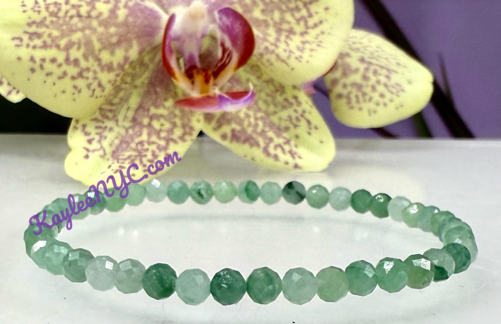 Wholesale 6 Pcs Natural Burma Jade Jadeite 4mm Faceted Crystal Stretch Bracelet