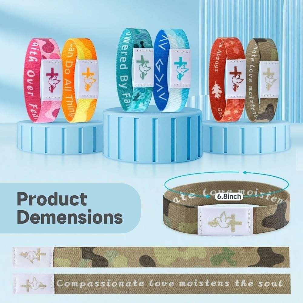 Daily Bible Verse Bracelet Christian Bracelet Bible Verse Bracelets Wearable Bib
