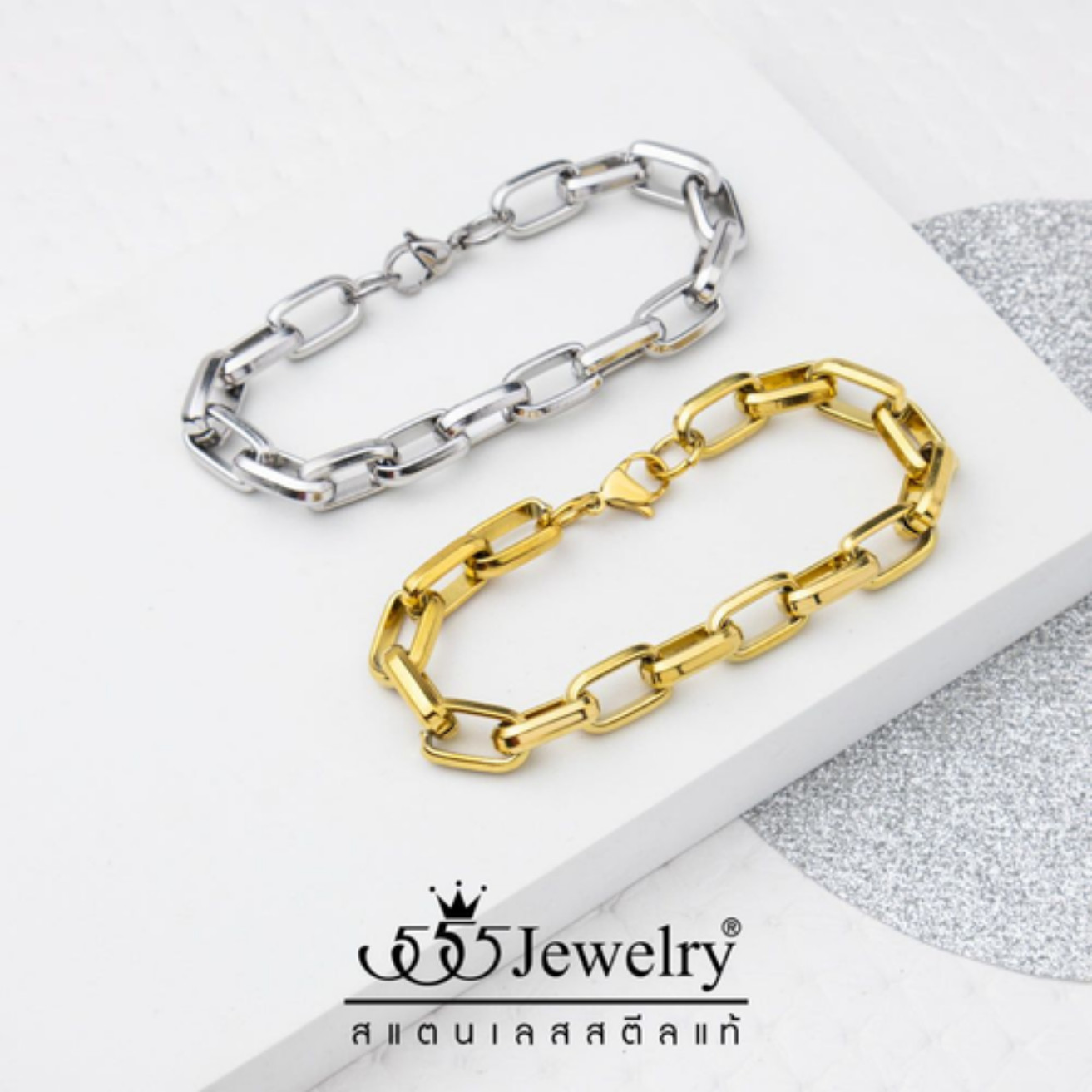 Men’s fashion stainless steel bracelet, modelMNC-BR777, size 21 CM. goodbracelet