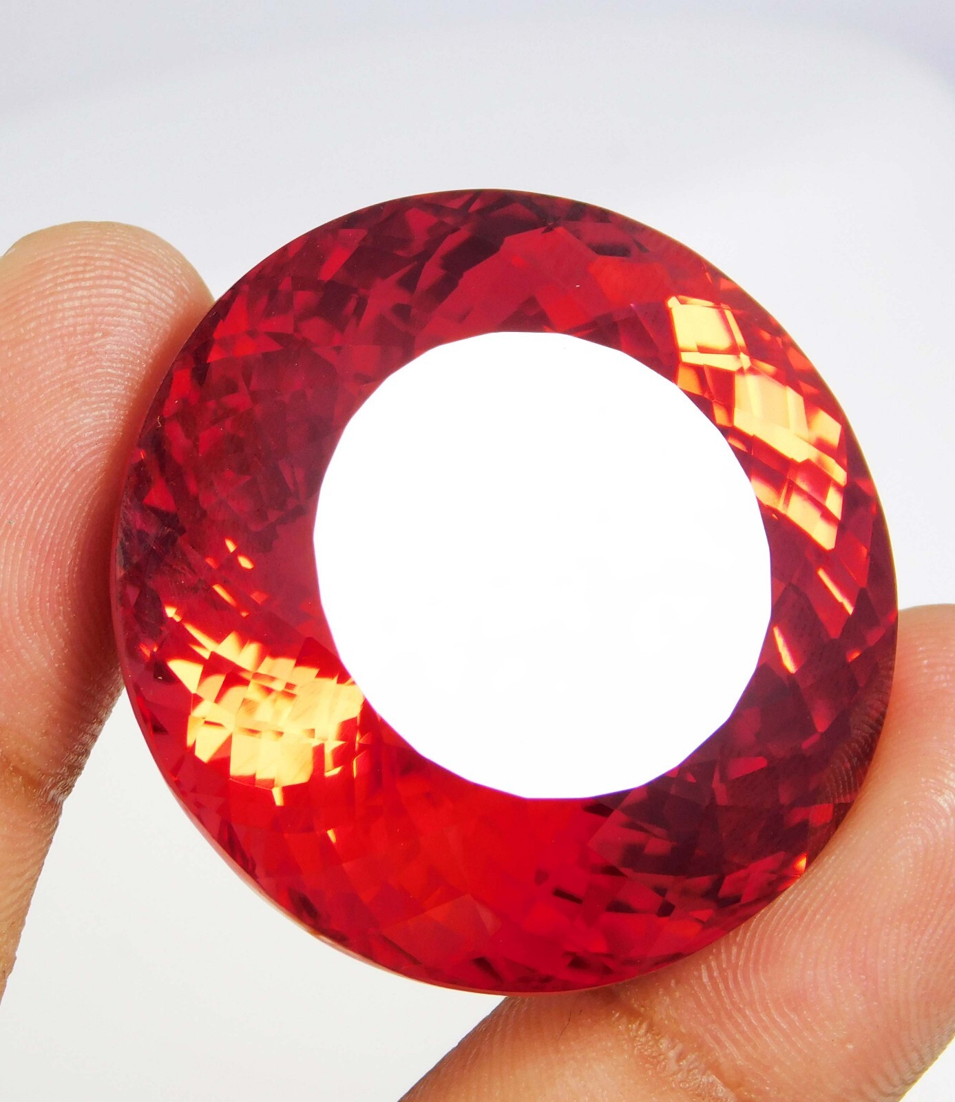 Natural Certified 260 Carat Padparadscha Sapphire Diamond Cut Loose Gemstone