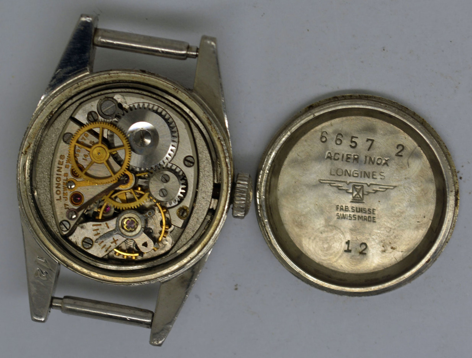 Vintage LONGINES Steel Ladies Wristwatch. Ref: 6657-2, Cal: 14.16S. For Repairs