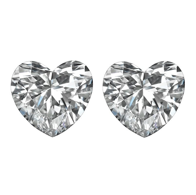 CERTIFIED 3.15 Ct Natural Diamond D Grade Heart LOOSE VVS1/ 9.5 mm