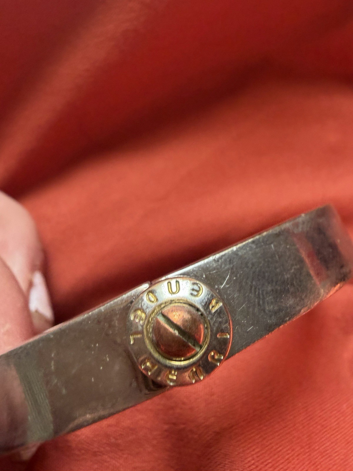 Henri Bendel Signed Silver Tone Metal Cuff Bracelet No Stone