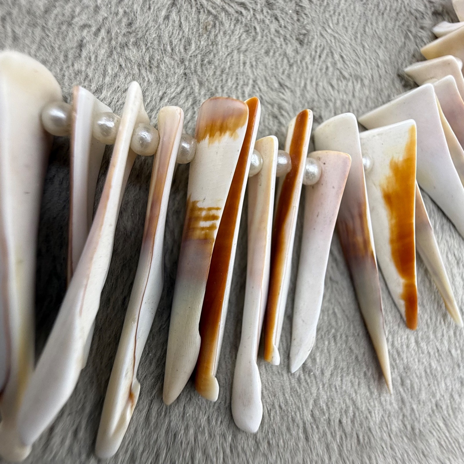 Vintage Shell Necklace Surfer Beach 18”