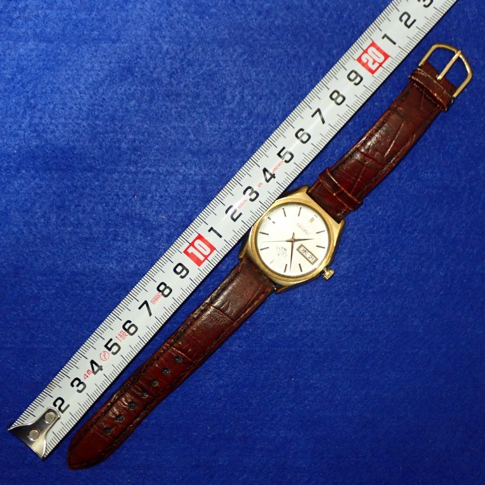 SEIKO Vintage 1971 JDM Load Matic 25J 5606-7010 Day Date KANJI Dial 37mm Linen