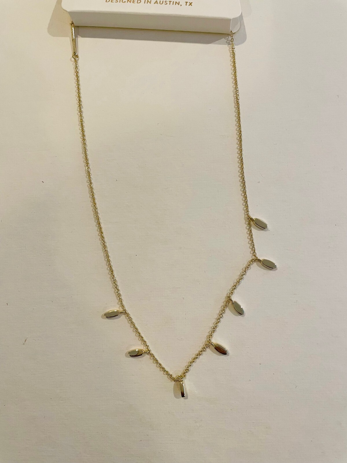 Kendra Scott Jaimee 14k Gold over Brass Delicate Dangle Charm Strand Necklace