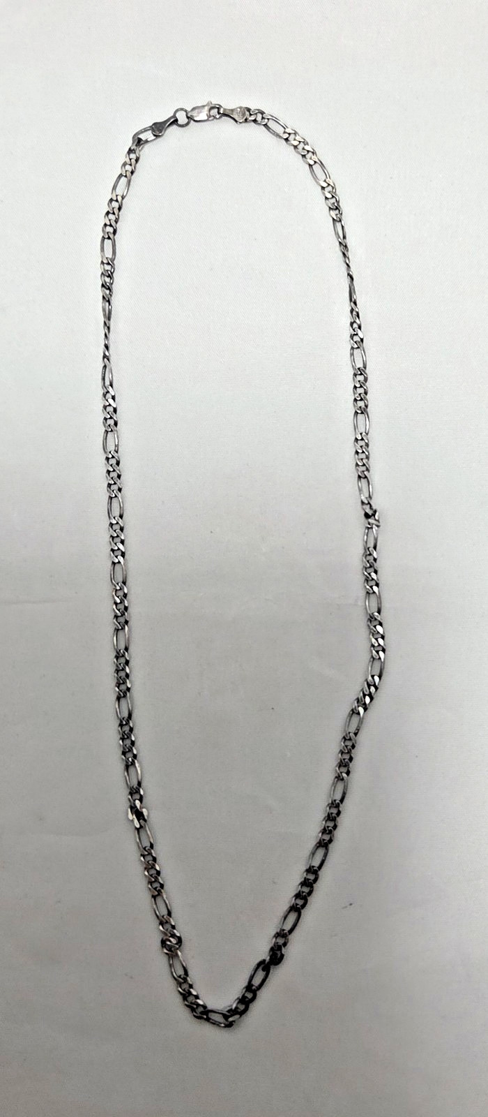 Classic Style Sterling Silver Chain Necklace .925 Approximately 10 Inches Long