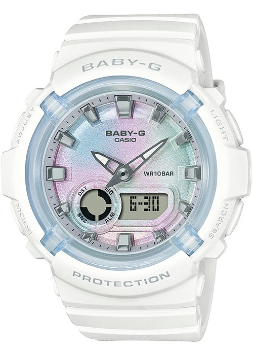 Casio Baby-G BGA-280-7AJF JDM White Pastel Tie-Dye Analog Digital Watch