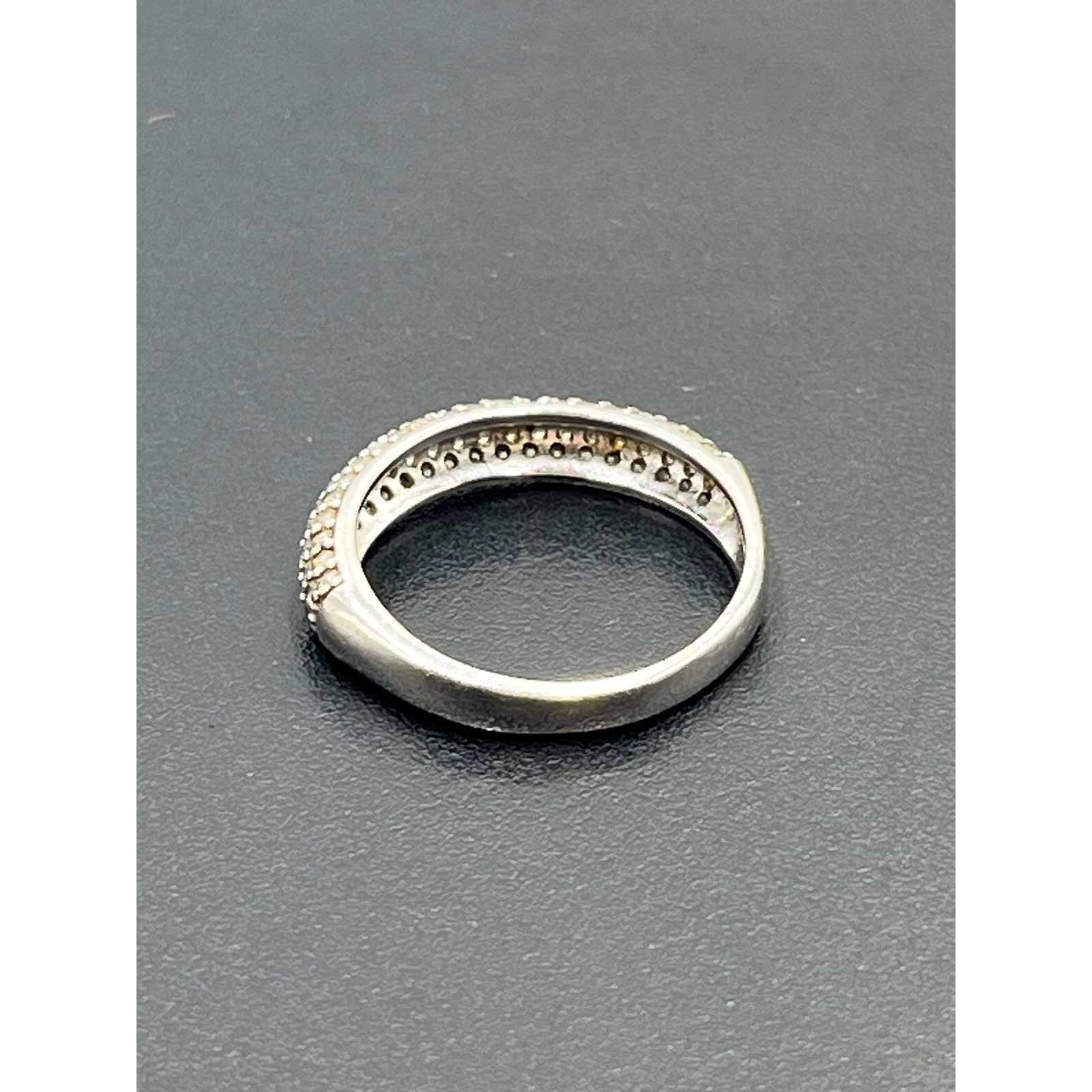 FZN Fuzion Creations Vintage Designer Cubic Zirconia Sterling Silver Ring sz 6.5
