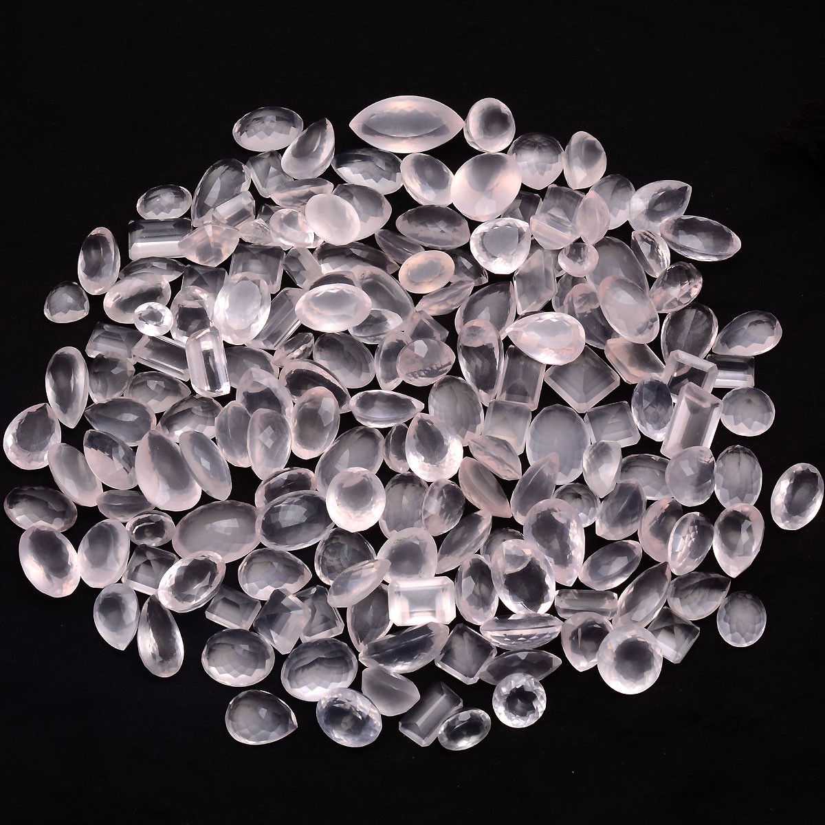 Natural Rose Quartz Finest Quality Faceted Cut Untreated Loose Gemstones