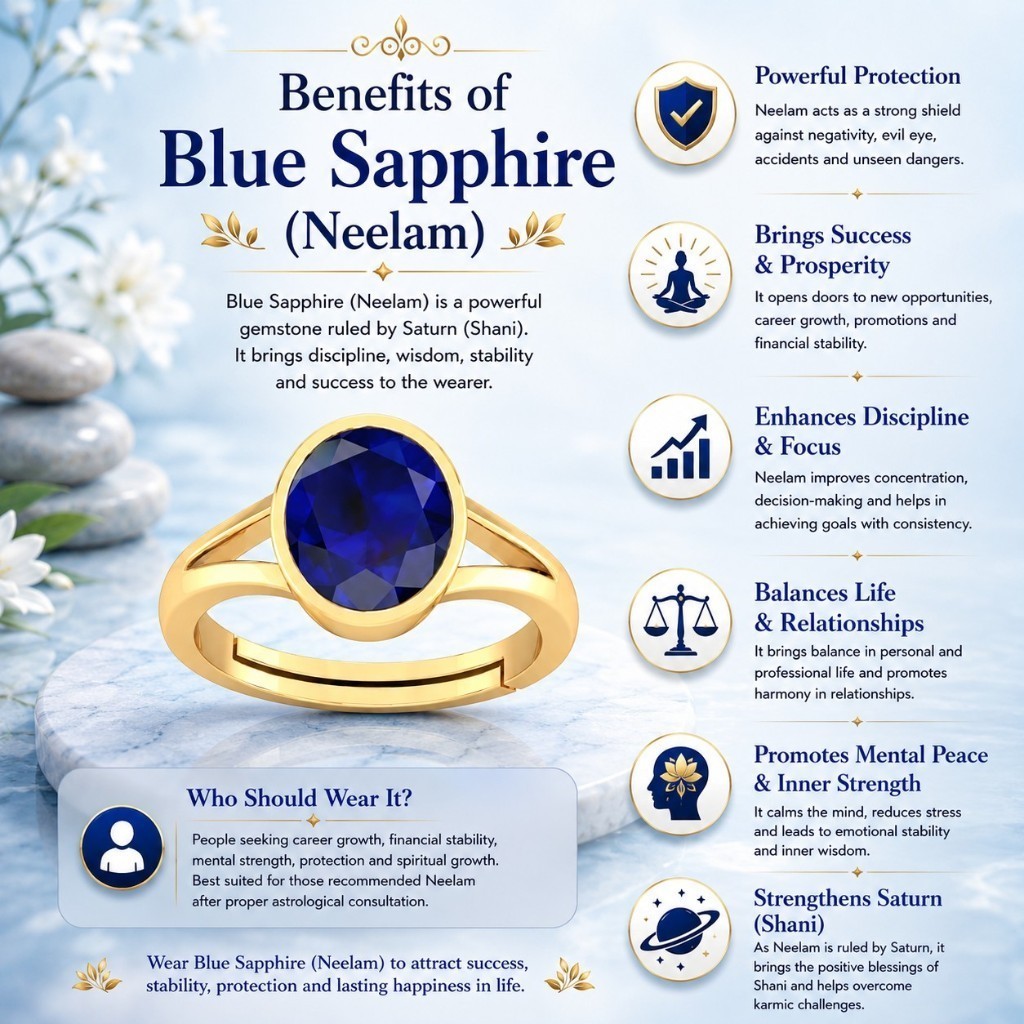 Certified 7.50 Ct Blue Sapphire Ring Gold Plated Adjustable Men Women Gift