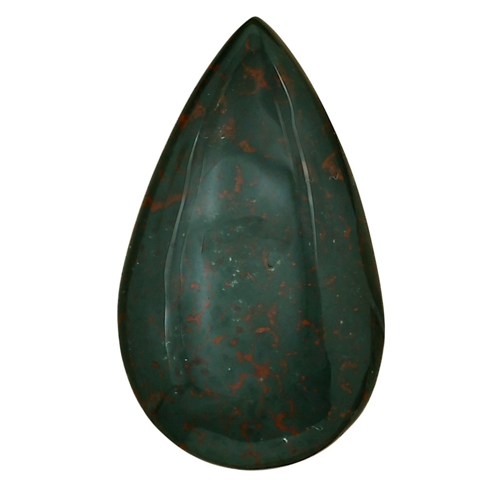 Natural Blood Stone 34.2×20.1×6 mm Pear Shape Polished Loose Gemstone LS02179-32