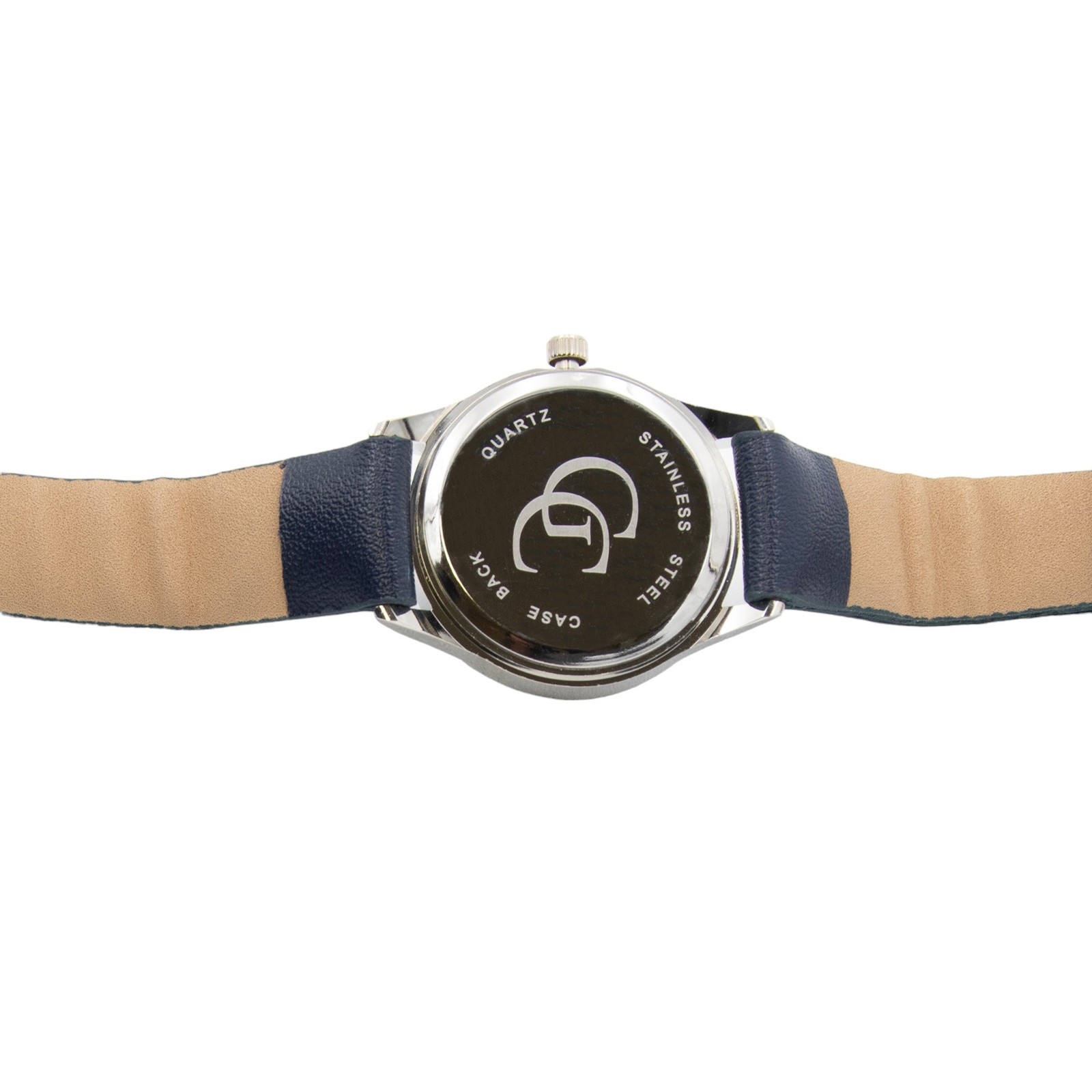 Gold Coast 30mm Women’s Navy Blue Faux Leather Strap Watch