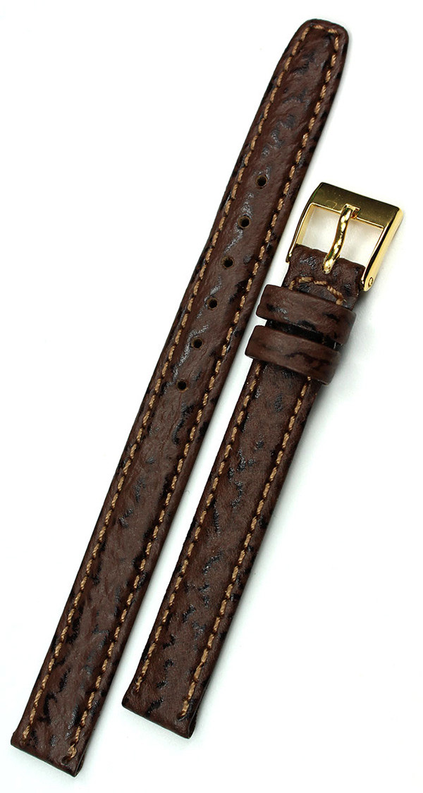 10mm Real Shark leather Band made Germany Graf Brown Watch Strap brown