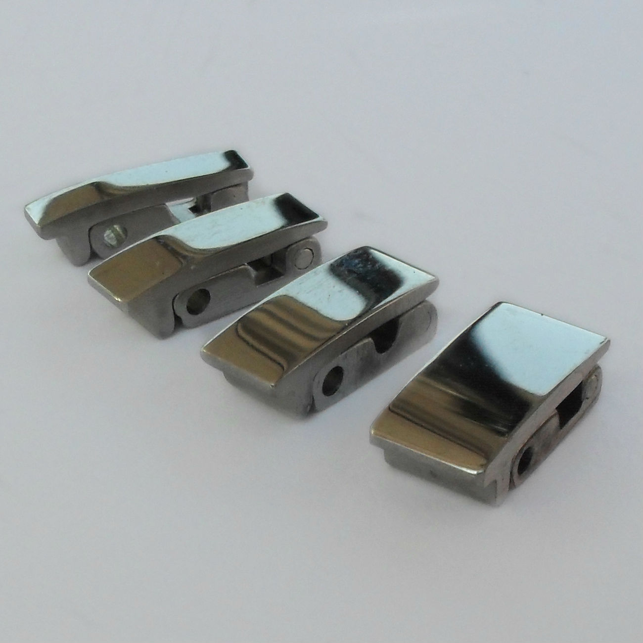 Fold Over Watch Bracelet Clasp Replacement Catch Stainless Steel Gate Fastener
