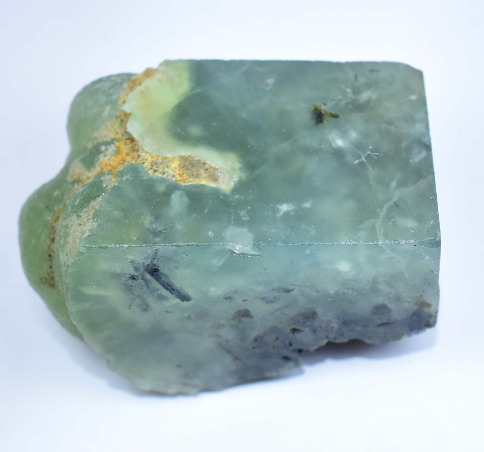 100% Natural Green African Prehnite 1092.50 CT Untreated Specimen Facet Rough