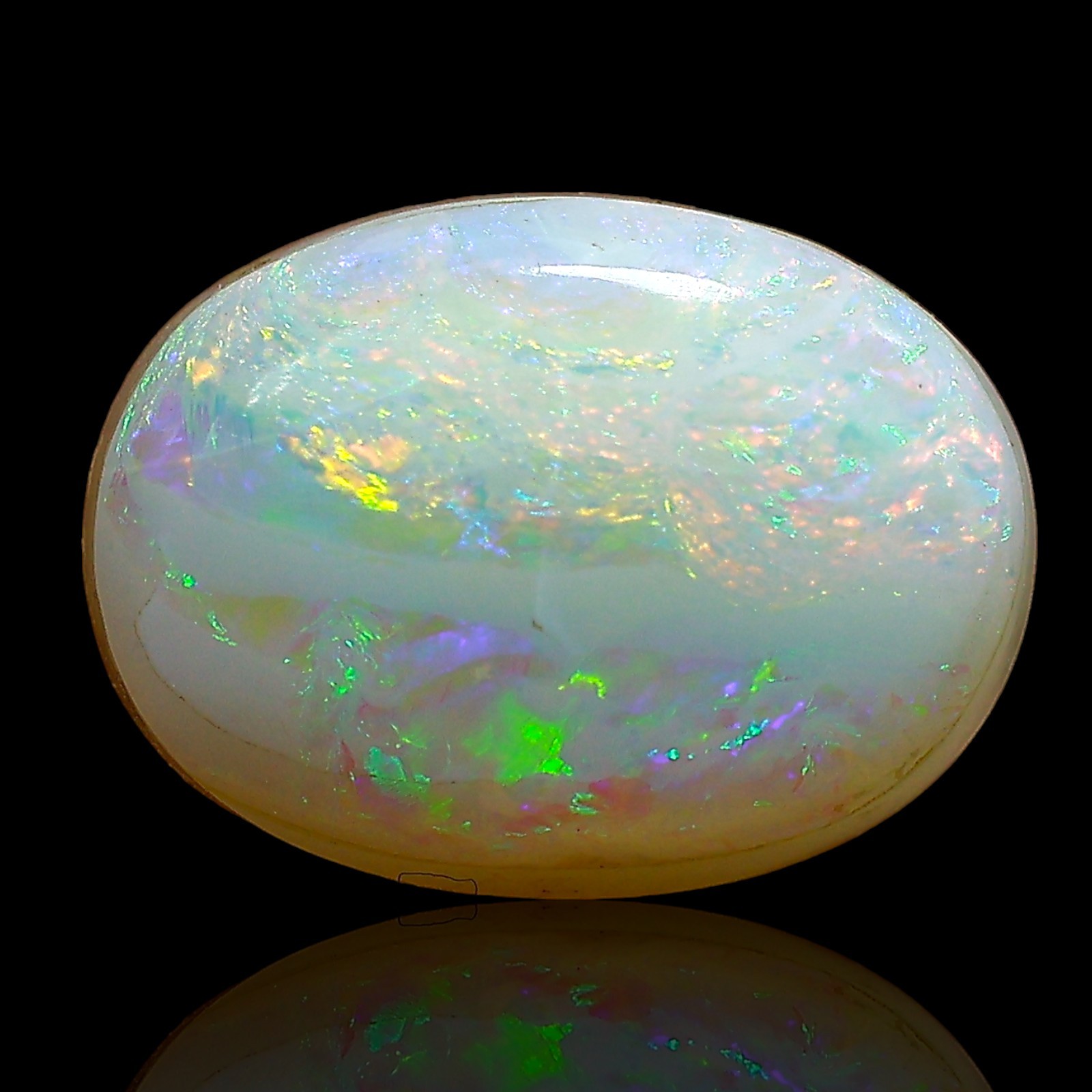 6.45 Cts Lab-Created Doublet Opal Oval Cabochon Earrings Supply 14x10x6 mm
