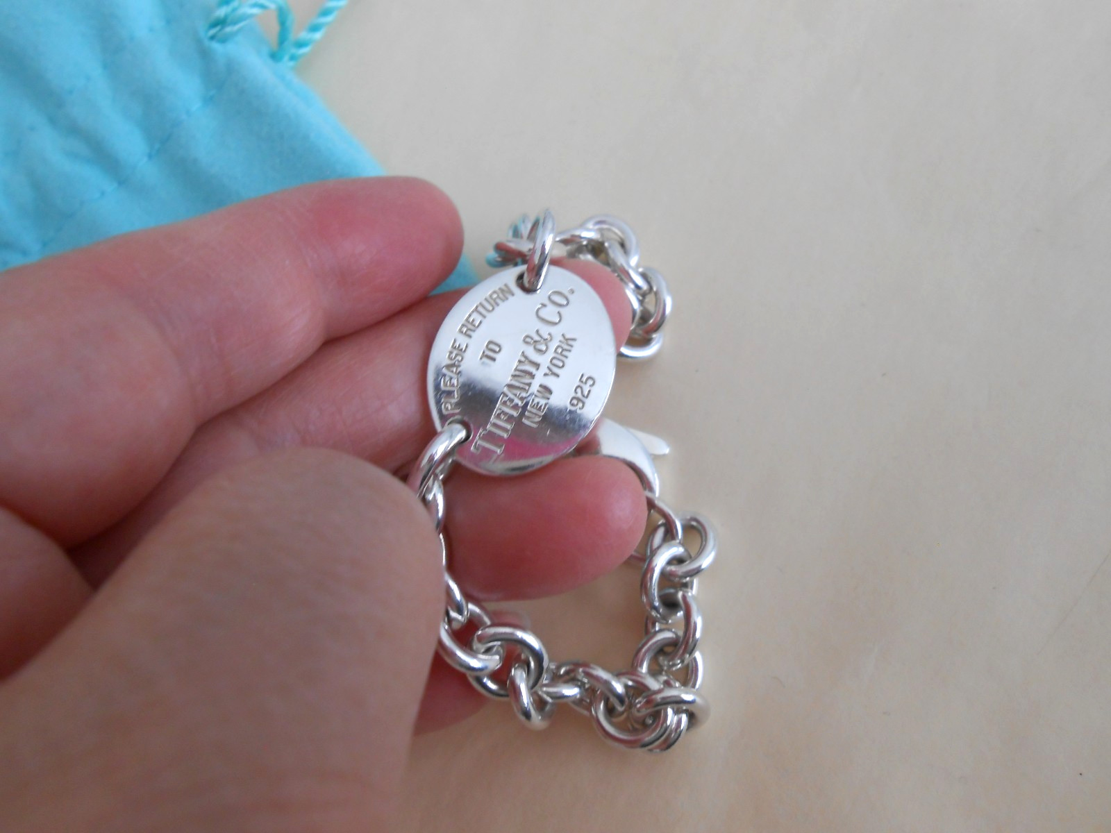 Tiffany & Co. Return to Tiffany Oval Tag Bracelet 8.25”