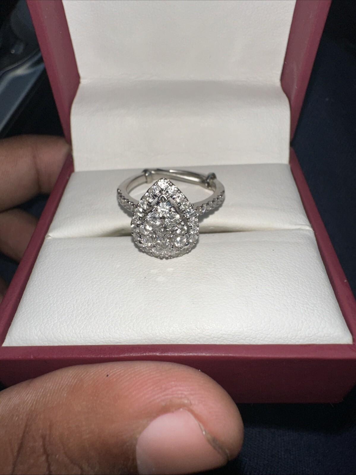Diamond Engagement Ring in 1OK White Gold